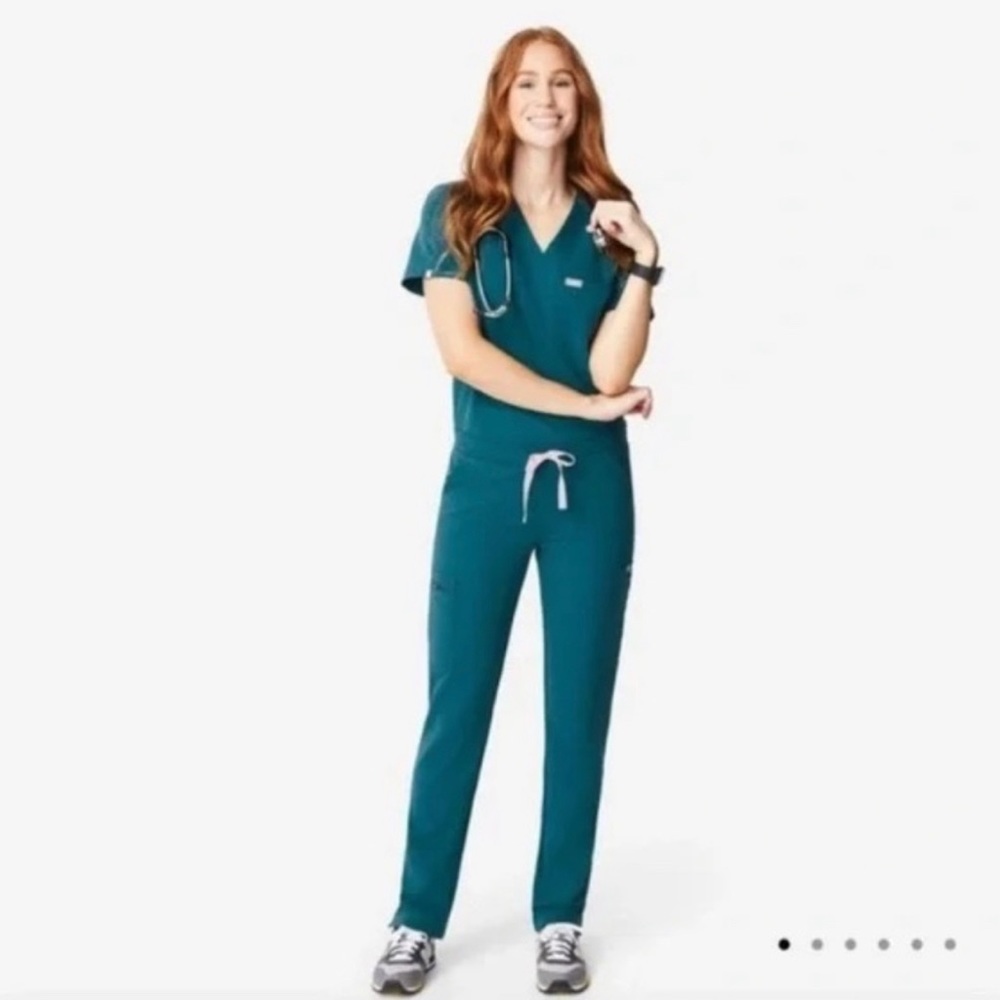 Figs Caribbean Blue Scrub Set XXS